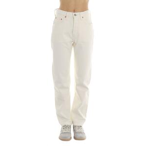 JEANS 501 CROPPED BIANCO